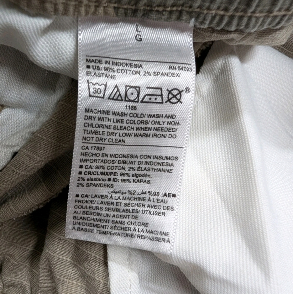 Old Navy Camouflage Jogger Cargo Pants Mens L 34x29 Outdoor Hunting #5555 - Picture 8 of 11